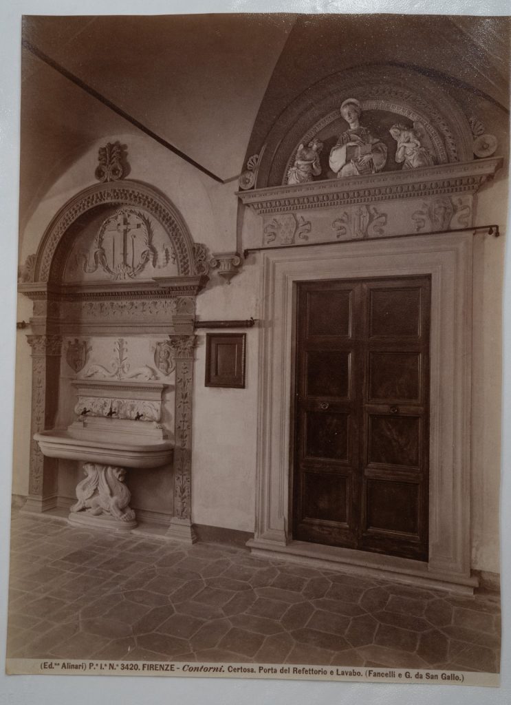 PHOTO Albumine Italie Florence 19X25cm 1880 Alinari Contorni, Certosa