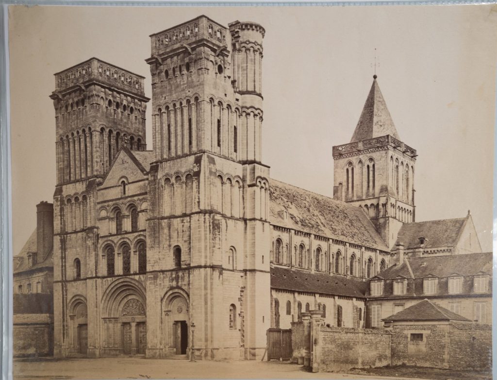 PHOTO Albumine France Caen Abbaye aux dames 21X26cm 1880