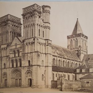 PHOTO Albumine France Caen Abbaye aux dames 21X26cm 1880
