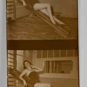 PHOTO France	pin-up planche contact snap shot	6X6cm par vue	1960