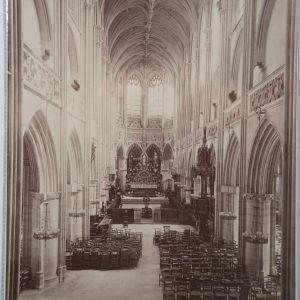 PHOTO Albumine France Caen Eglise Saint Pierre 21X26cm 1880