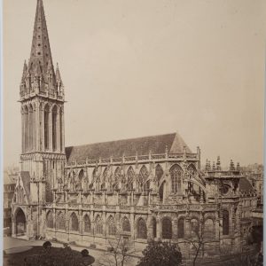 PHOTO Albumine France Caen Eglise Saint Pierre 21X27cm 1880