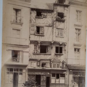 PHOTO Albumine	France	Nantes vieille maison 20X27cm	1880 Nordein