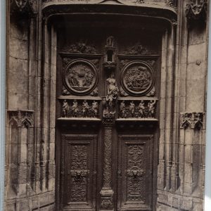 PHOTO Albumine	France	Rouen église Saint Maclou 20X27cm	1880
