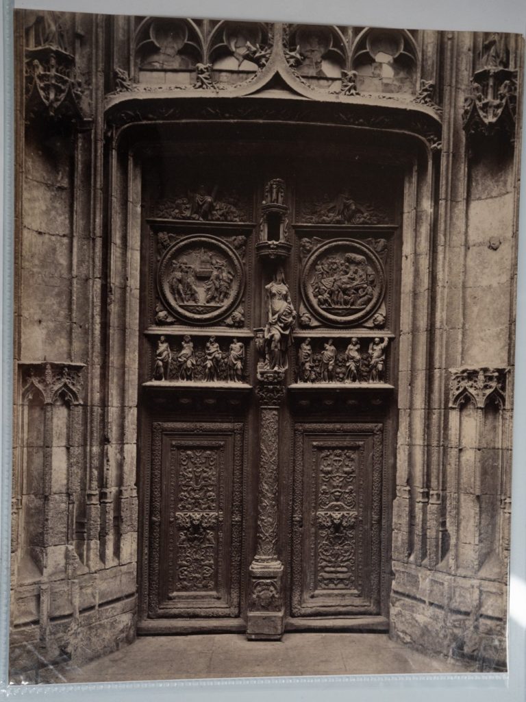 PHOTO Albumine France Rouen église Saint Maclou 20X27cm 1880