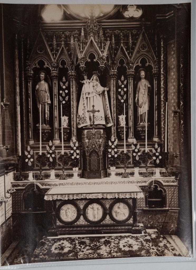 PHOTO Albumine France Rouen église de bonsecours 20X27cm 1880