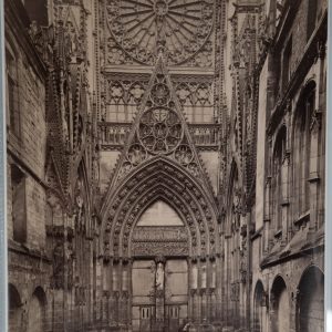 PHOTO Albumine	France	Rouen Cathédrale Notre-Dame de Rouen 20X27cm	1880