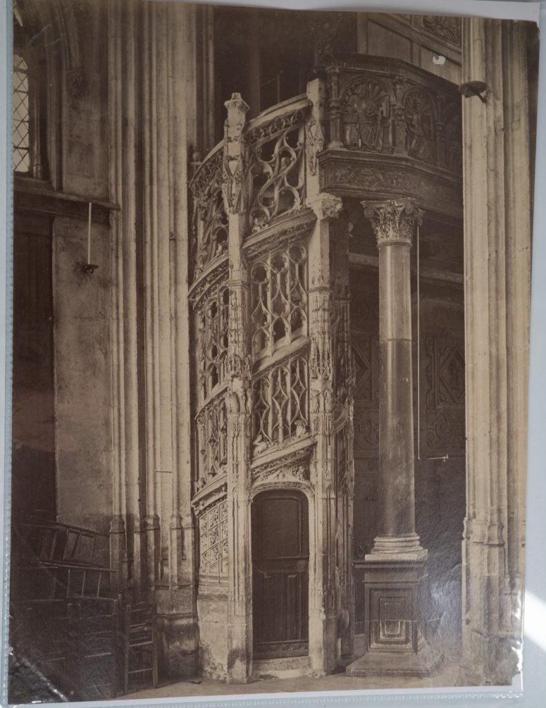 PHOTO Albumine France Rouen Cathédrale Notre-Dame de Rouen 20X27cm 1880