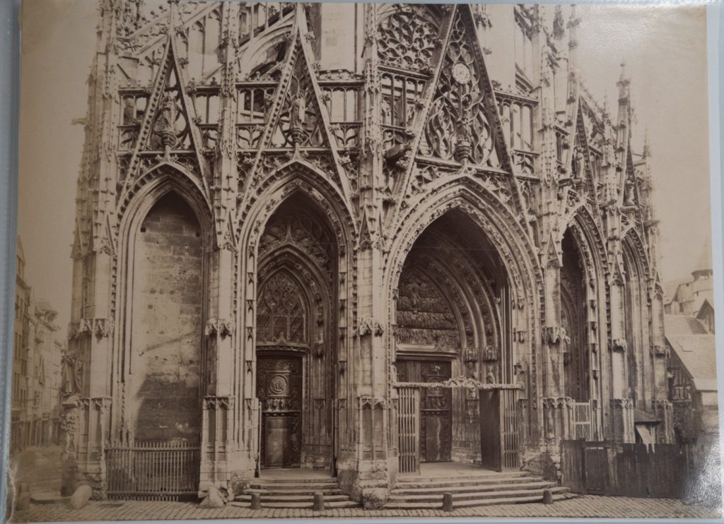 PHOTO Albumine France Rouen Cathédrale Notre-Dame de Rouen 20X27cm 1880