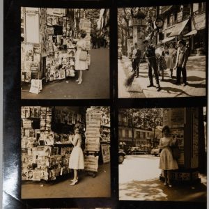 PHOTO France	pin-up planche contact snap shot	6X6cm par vue	1960