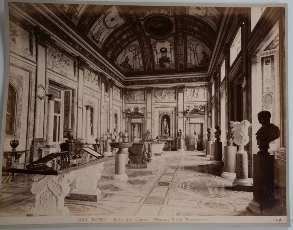TIRAGE PHOTO Albumine	Italie	Rome 19X25	1880 MUSEE VILLA BORGHESE