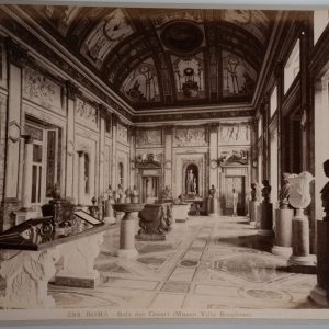 TIRAGE PHOTO Albumine	Italie	Rome 19X25	1880 MUSEE VILLA BORGHESE
