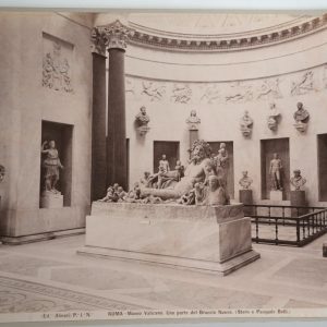 TIRAGE PHOTO Albumine	Italie	Statue Rome	19X24	1880 Alinari Vatican