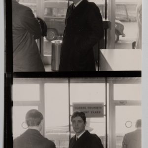 PHOTO Argentique planche contact Orly	6X6cm 1960 Sacha Distel