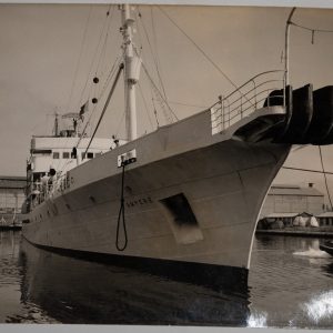 TIRAGE PHOTO Argentique France Bateau Navigation, Le Câblier Ampère 13X18cm 1970