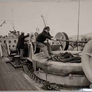 TIRAGE PHOTO Argentique France Bateau Navigation, Le Câblier Ampère 13X18cm 1970