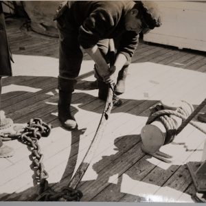 TIRAGE PHOTO Argentique France Bateau Navigation, Le Câblier Ampère 13X18cm 1970
