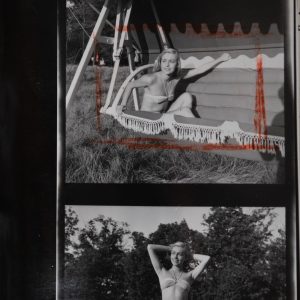 PHOTO Argentique	France	PINUP FEMME NUE NU ARTISTIQUE	6X6ccm par vue	1960