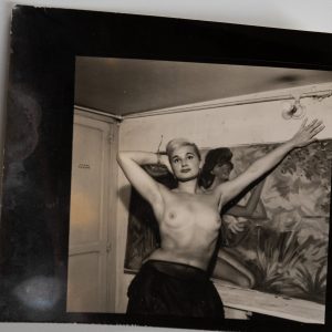 TIRAGE PHOTO Argentique	France	Femme Nue nu artistique snap shot	6X6cm	1960