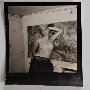 TIRAGE PHOTO Argentique	France	Femme Nue nu artistique snap shot	6X6cm	1960