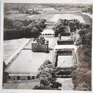 TIRAGE PHOTO Argentique France Château de Courances 23X23cm 1970