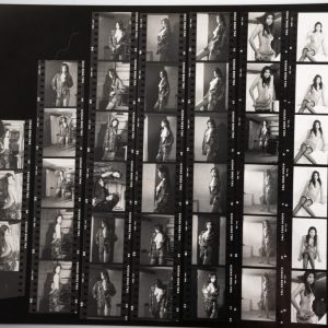 PHOTO Argentique France Planche contact femme nue nu artistique 24x30cm 1980