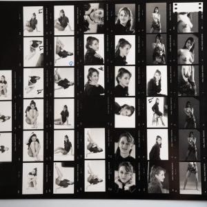 PHOTO Argentique France Planche contact femme nue nu artistique 24x30cm 1980