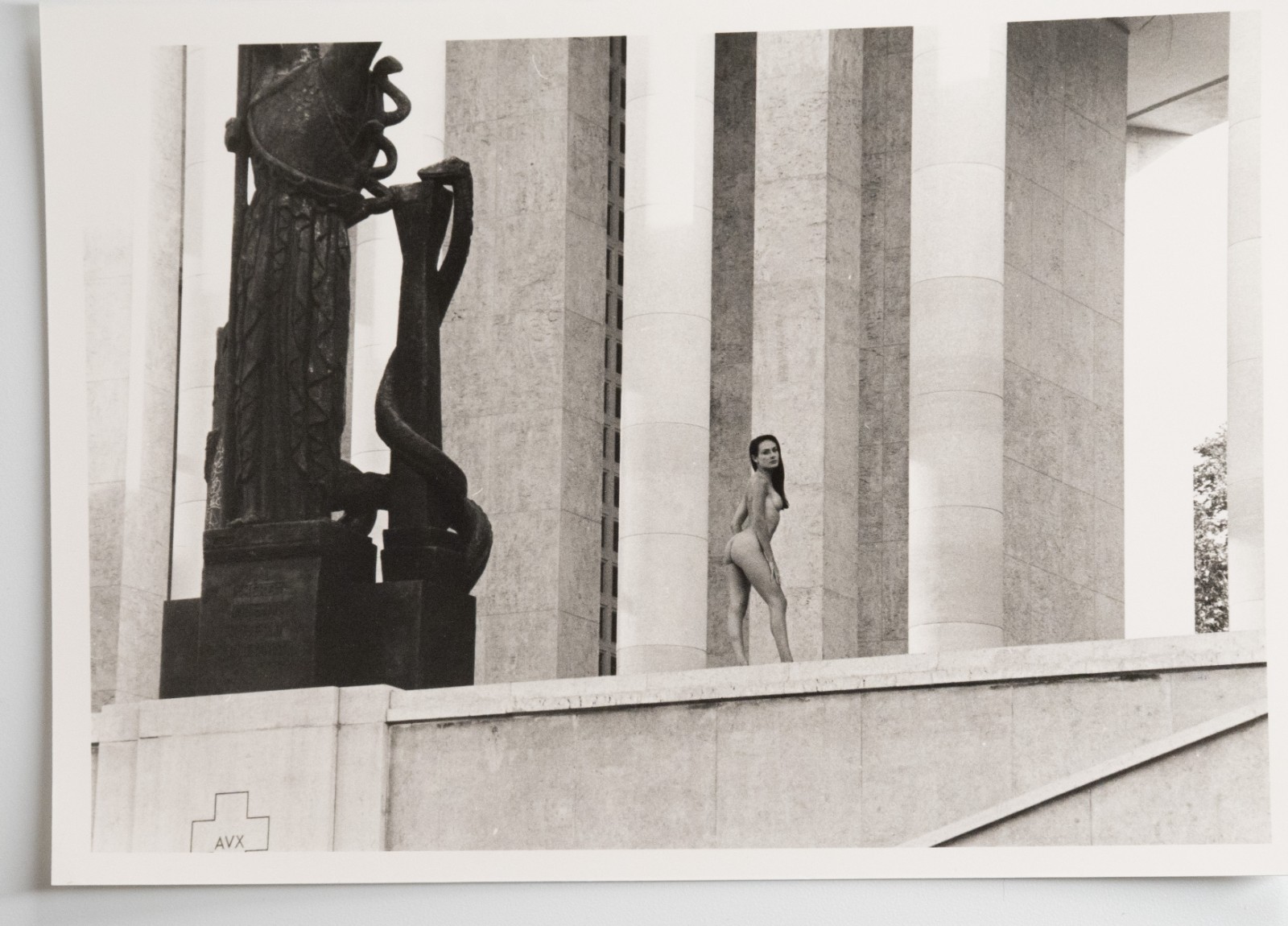PHOTO Argentique Nu artistique femme nue Paris Palais de Tokyo 13X18cm 1980