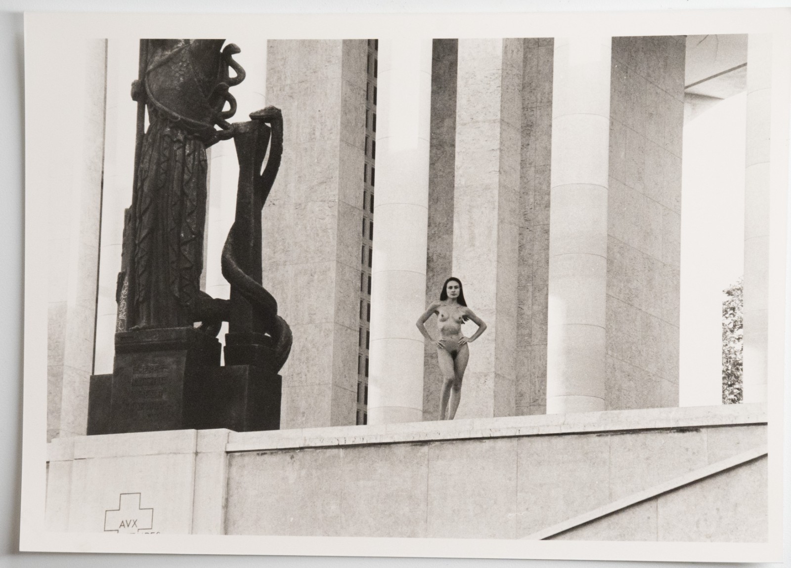 PHOTO Argentique Nu artistique femme nue Paris Palais de Tokyo 13X18cm 1980
