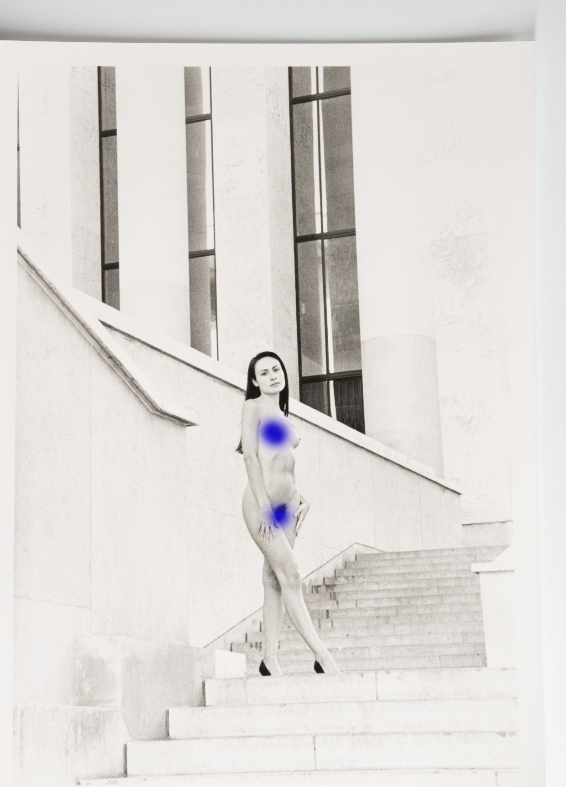PHOTO Argentique Nu artistique femme nue Paris Palais de Tokyo 13X18cm 1980