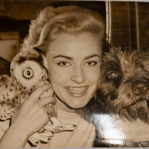 TIRAGE PHOTO  Argentique	France	portrait femme actrice 15x20cm	1960