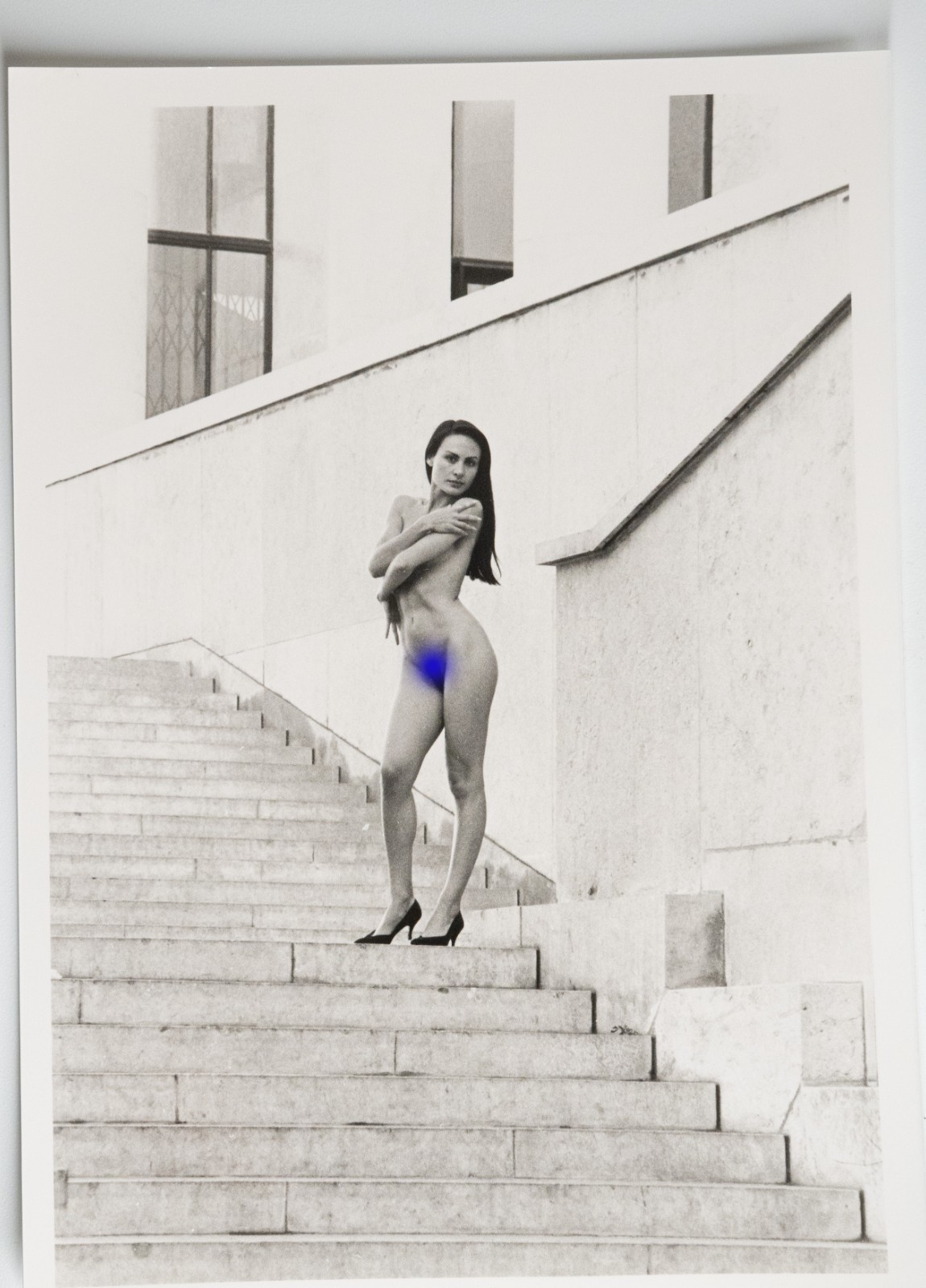 PHOTO Argentique Nu artistique femme nue Paris Palais de Tokyo 13X18cm 1980