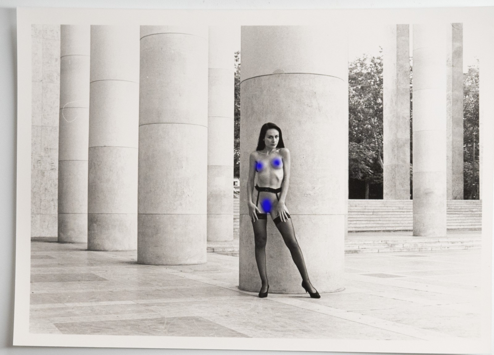 PHOTO Argentique Nu artistique femme nue Paris Palais de Tokyo 13X18cm 1980