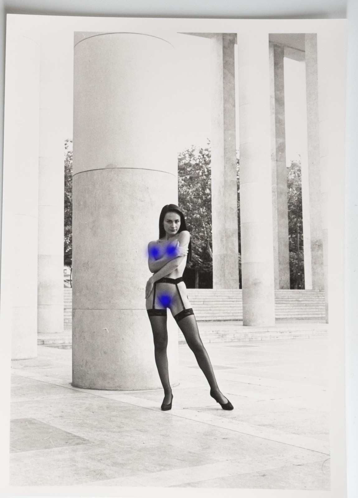 PHOTO Argentique Nu artistique femme nue Paris Palais de Tokyo 13X18cm 1980