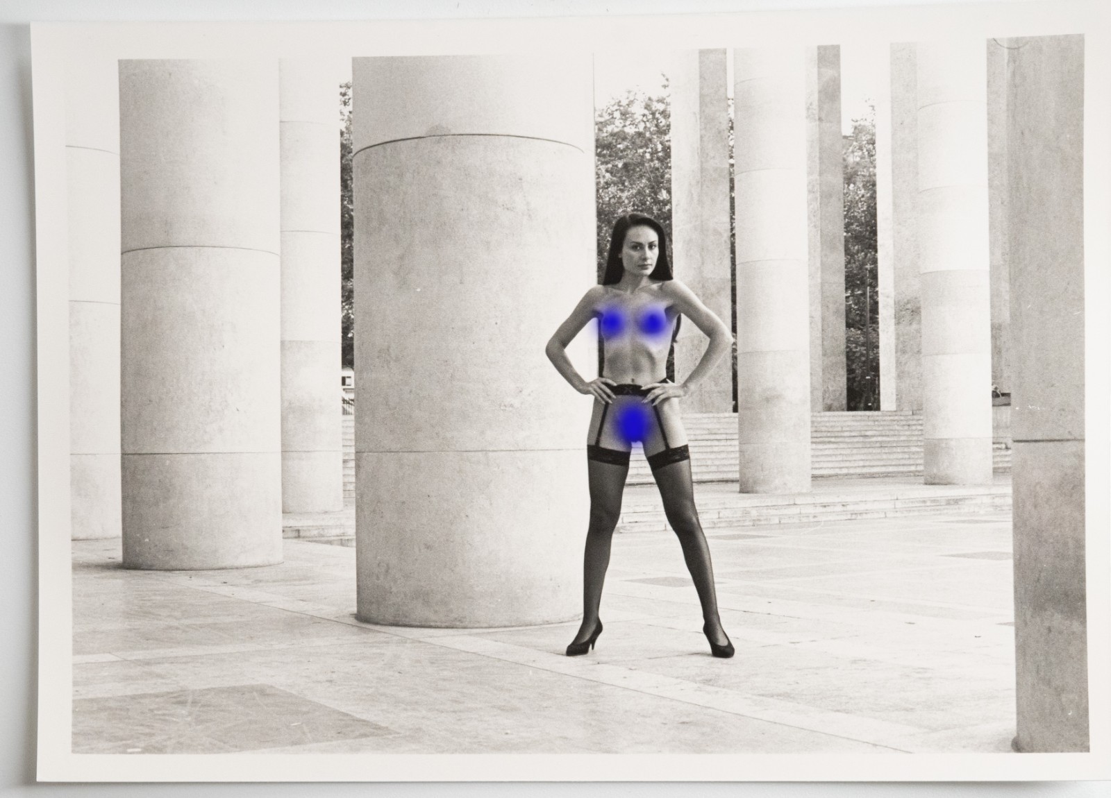 PHOTO Argentique Nu artistique femme nue Paris Palais de Tokyo 13X18cm 1980