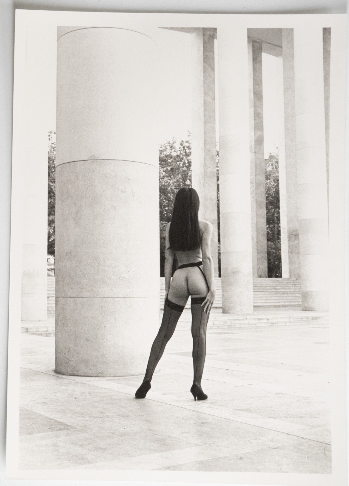 PHOTO Argentique Nu artistique femme nue Paris Palais de Tokyo 13X18cm 1980
