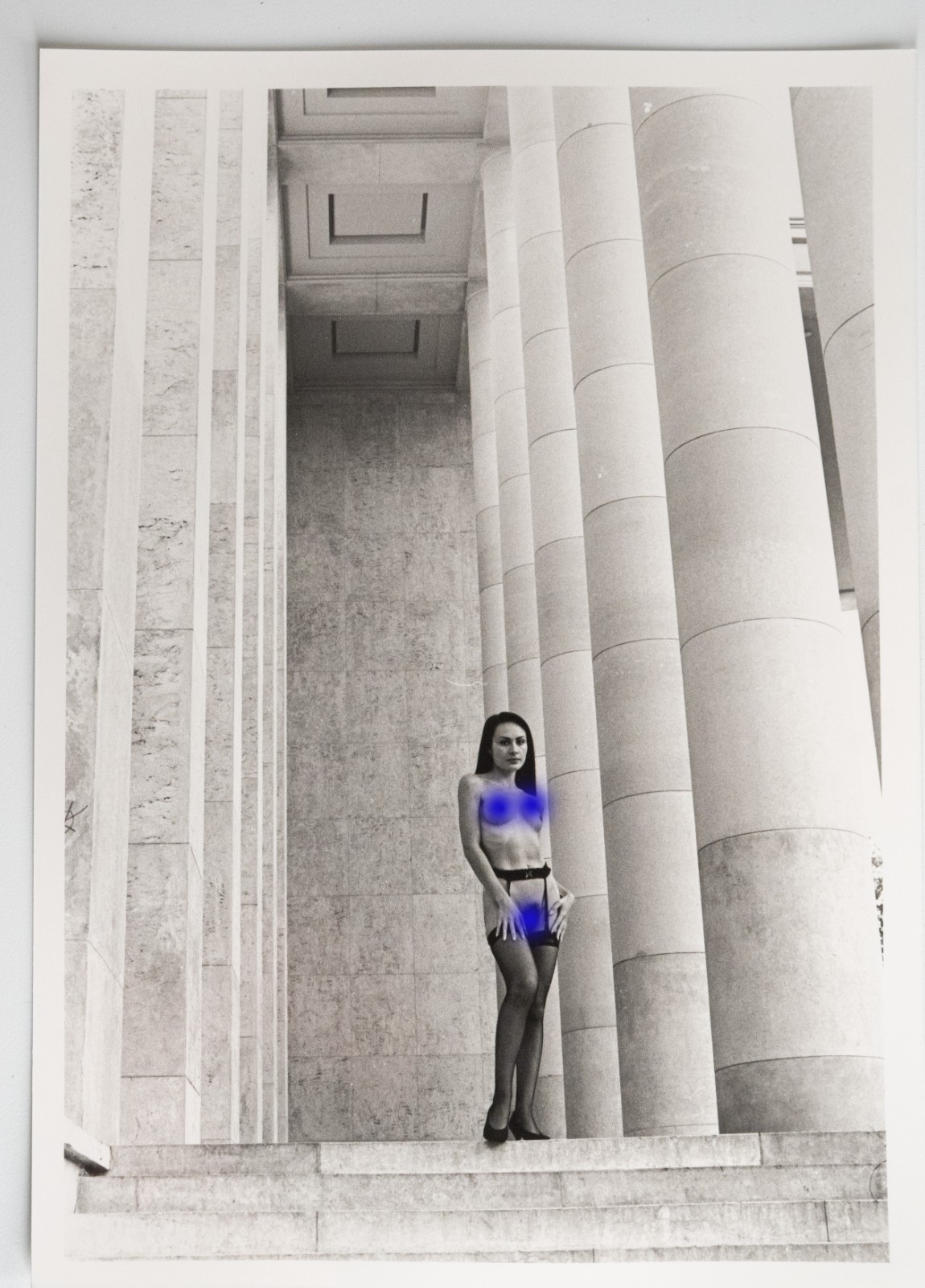 PHOTO Argentique Nu artistique femme nue Paris Palais de Tokyo 13X18cm 1980