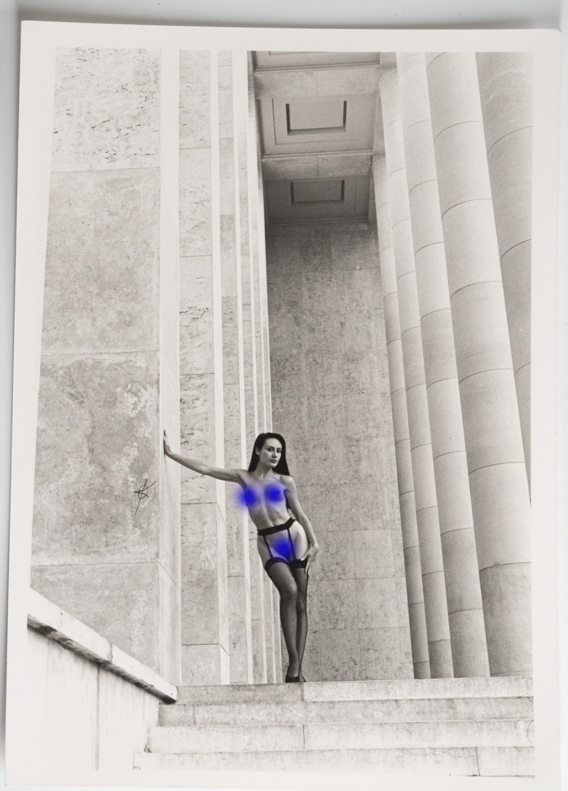 PHOTO Argentique Nu artistique femme nue Paris Palais de Tokyo 13X18cm 1980