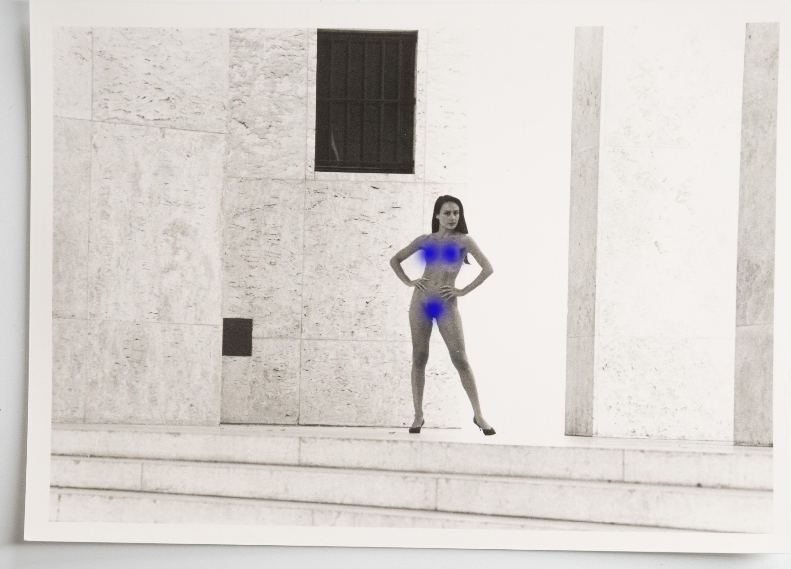 PHOTO Argentique Nu artistique femme nue Paris Palais de Tokyo 13X18cm 1980