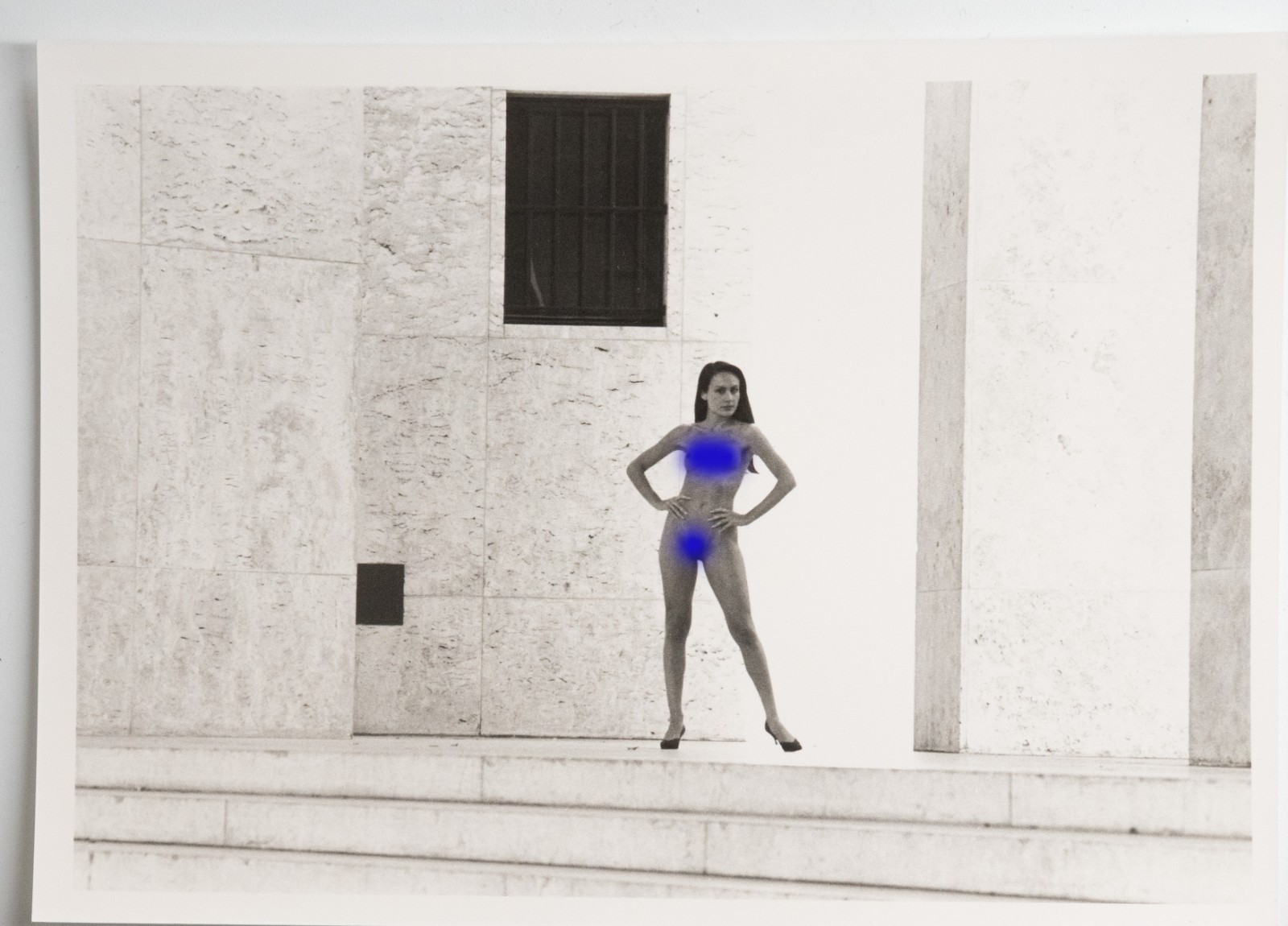 PHOTO Argentique Nu artistique femme nue Paris Palais de Tokyo 13X18cm 1980
