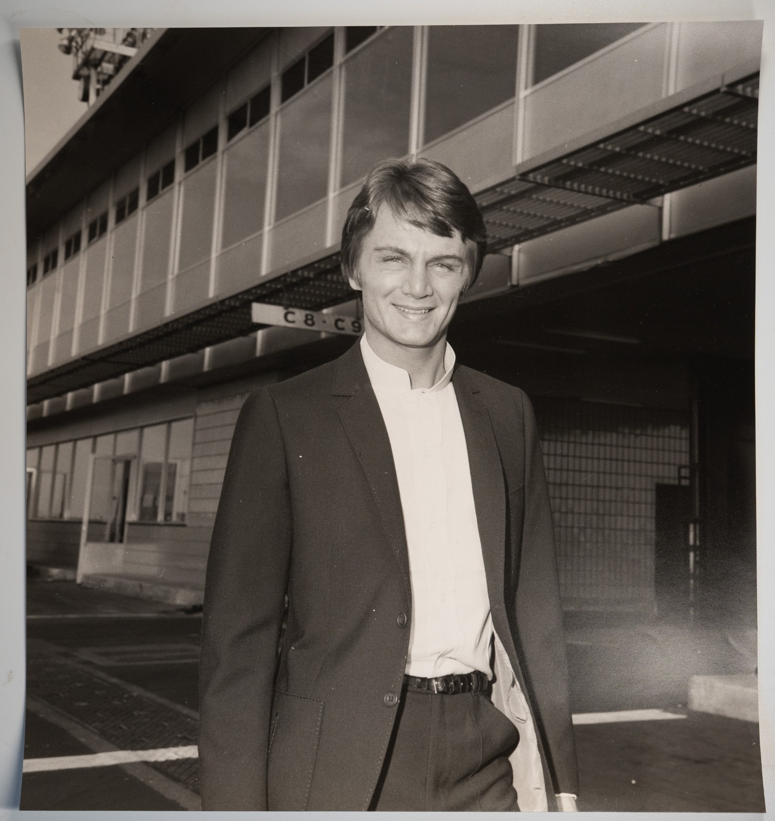 Photo Argentique aéroport d'Orly Claude François 39X42cm 1960