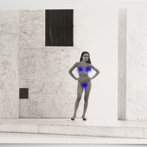 PHOTO Argentique Nu artistique femme nue Paris Palais de Tokyo 13X18cm 1980