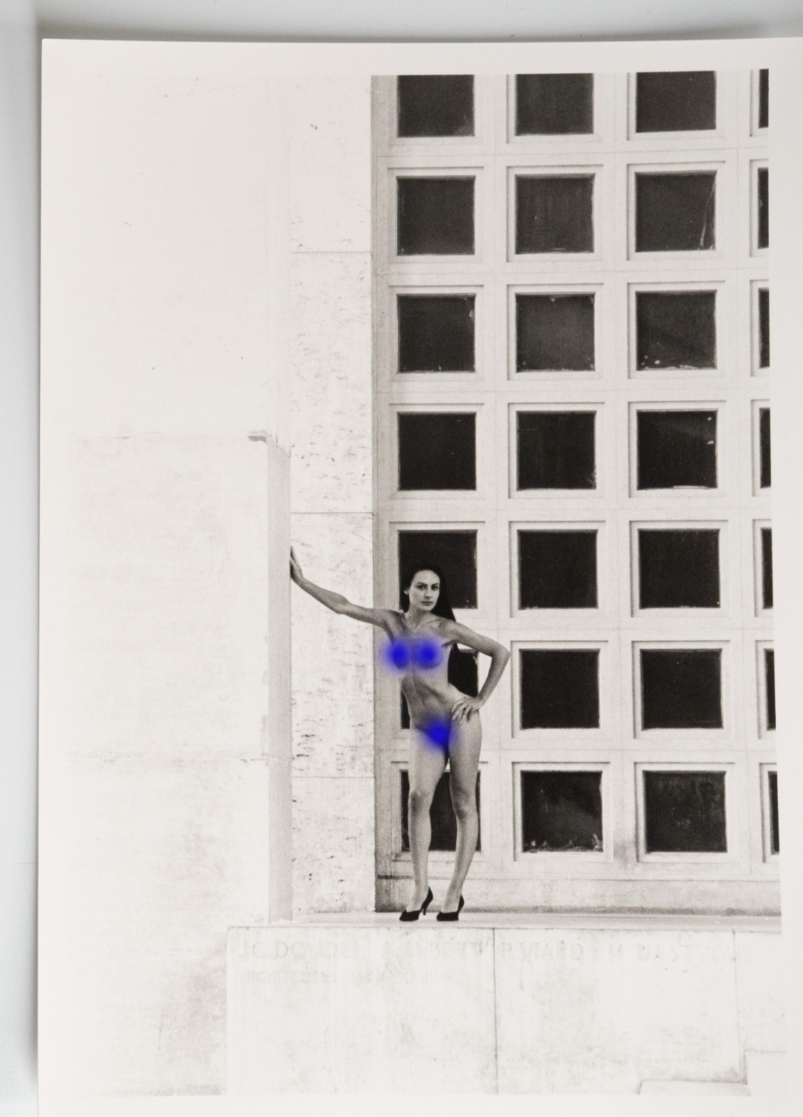 PHOTO Argentique Nu artistique femme nue Paris Palais de Tokyo 13X18cm 1980