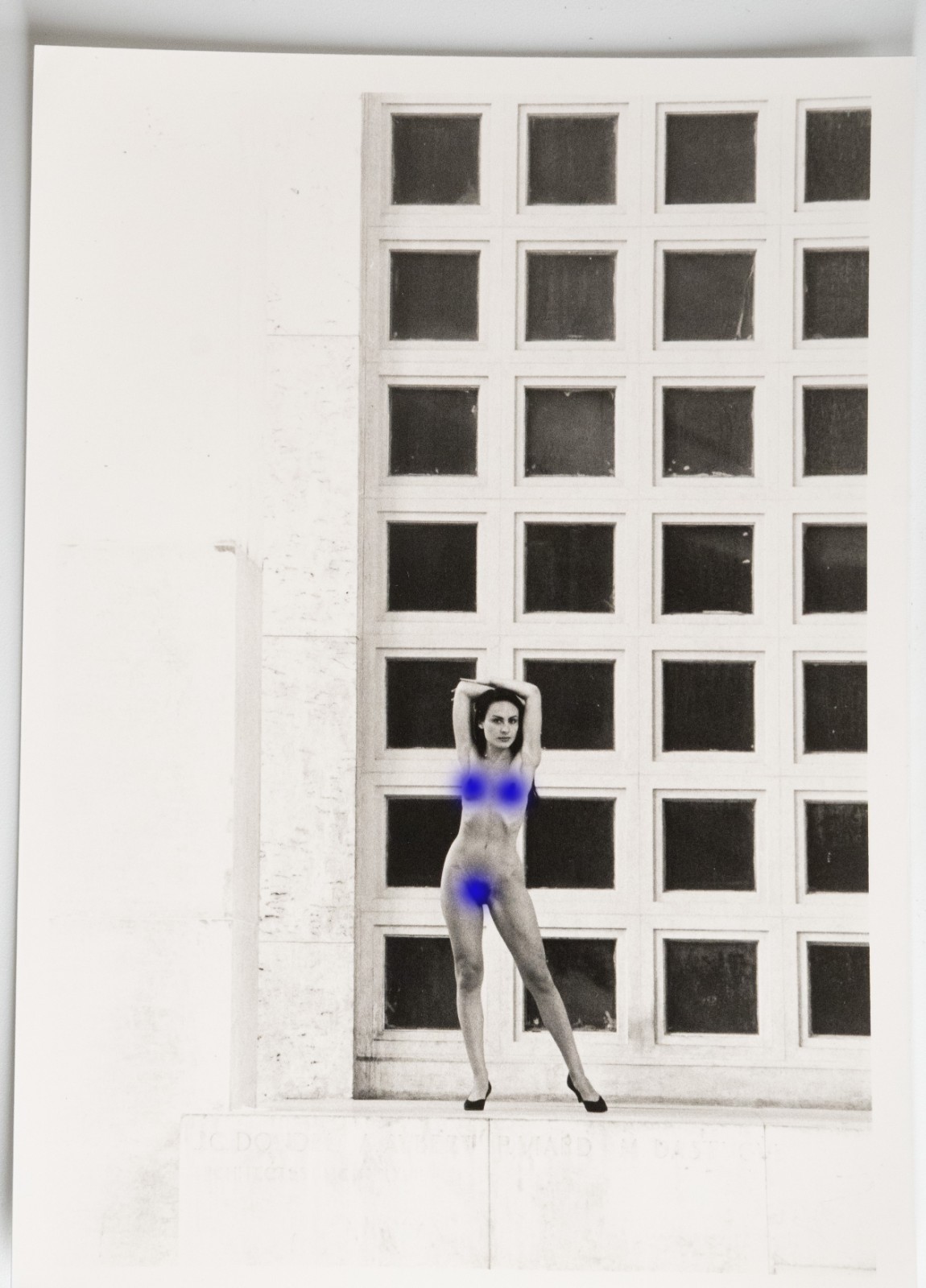 PHOTO Argentique Nu artistique femme nue Paris Palais de Tokyo 13X18cm 1980