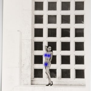 PHOTO Argentique Nu artistique femme nue Paris Palais de Tokyo 13X18cm 1980