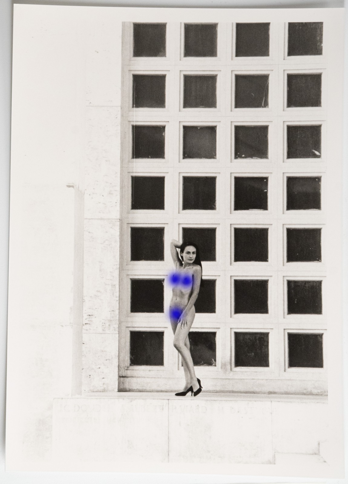 PHOTO Argentique Nu artistique femme nue Paris Palais de Tokyo 13X18cm 1980