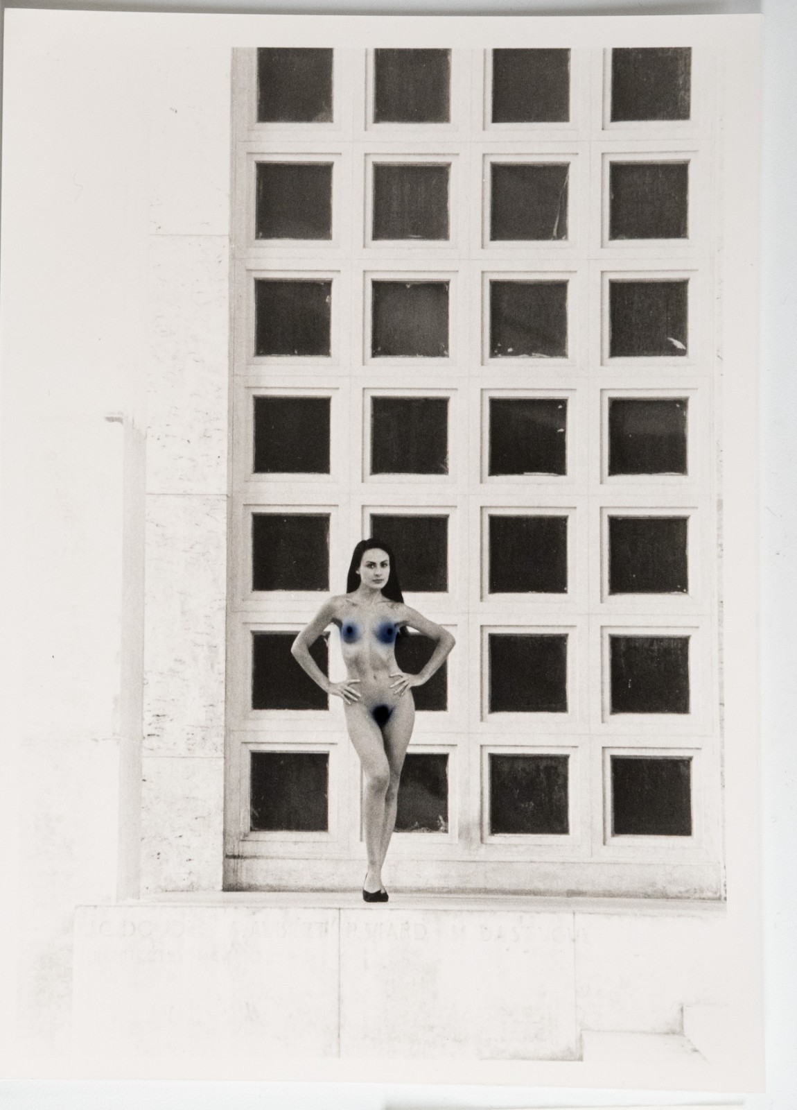 PHOTO Argentique Nu artistique femme nue Paris Palais de Tokyo 13X18cm 1980