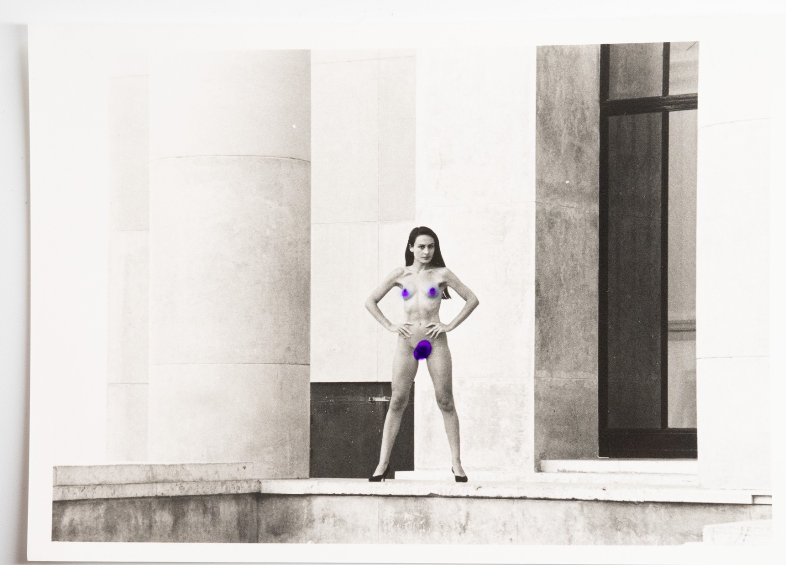 PHOTO Argentique Nu artistique femme nue Paris Palais de Tokyo 13X18cm 1980