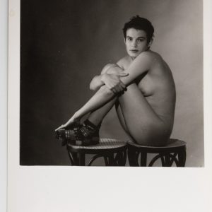 PHOTO Argentique	France	Nu artistique femme nue	13X18cm vue 12X12cm	1980