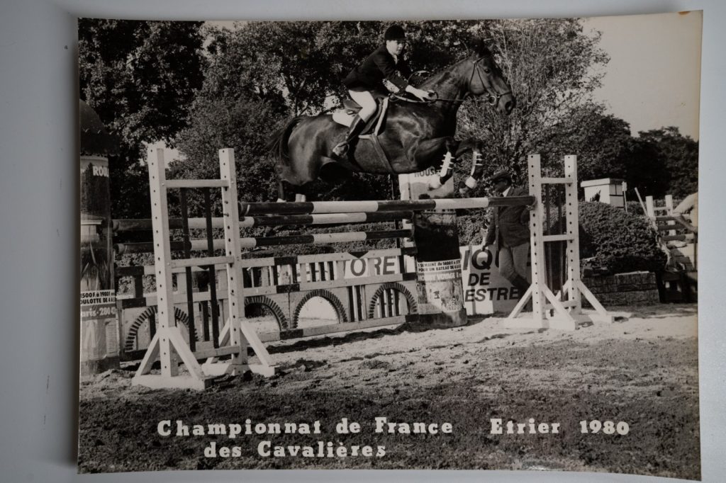 PHOTO Argentique France Equitation cheval saut d'obstacles 17X23 1970